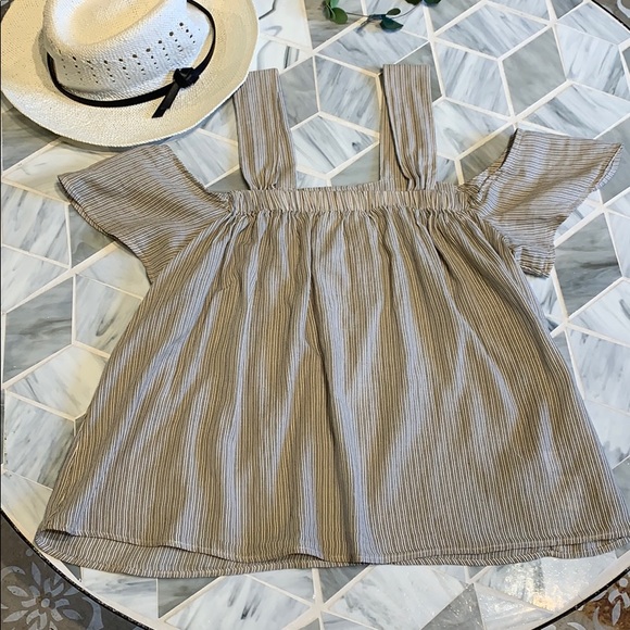 Lou & Grey Striped Off-the-shoulder Tank - Picture 4 of 4